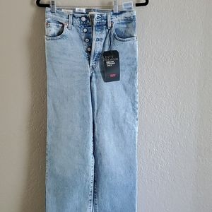 Levi's ribcage straight ankle jeans